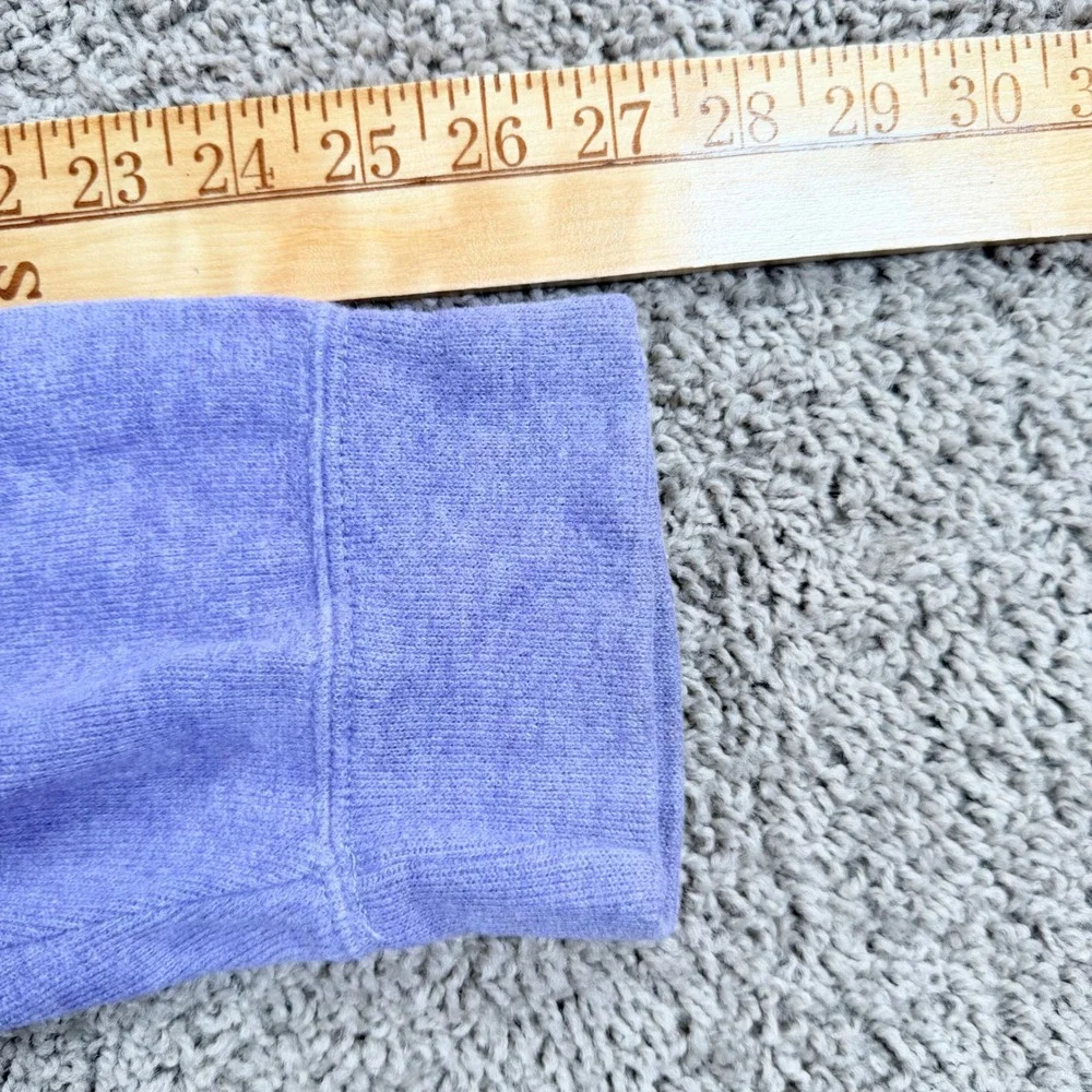 Polo Ralph Lauren Mens XXL Purple Qt Zip Cotton Pullover Sweater preppy logo